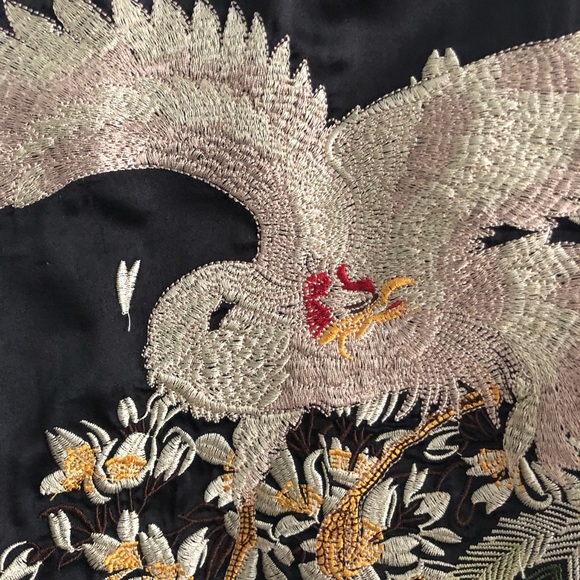 Reversible gold and black vintage bomber jacket - Picture 4 of 5